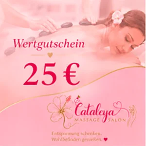 25 Euro Wertgutschein für den Cataleya Massage Salon in Hoyerswerda